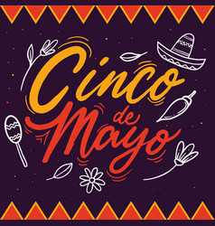 Hand Drawn Design For Cinco De Mayo Celebration