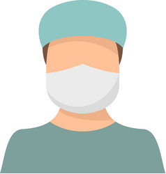 Hospital Doctor Icon Flat Isolated