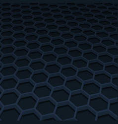 Perspective Dark Navy Hexagonal Background