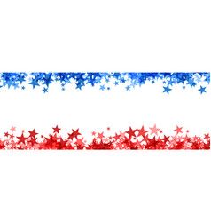 Red And Blue Star Celebration Border