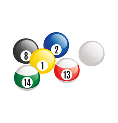 Billiards Balls Isometric Composition