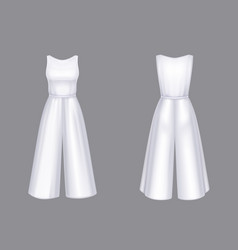 Woman Jumpsuit 3d Overalls Blank Mockup