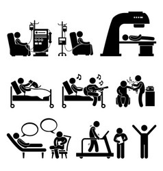 Hospital Medical Therapy Treatment Stick Figure