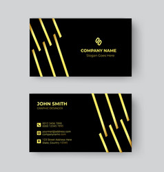 Minimal Gold Business Card Design Template