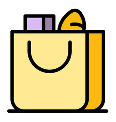 Shopping Bag Icon Flat