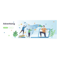 Advertising Agency Landing Page With People