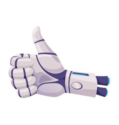 Robot Hand With Thumb Finger Up Ok Sign