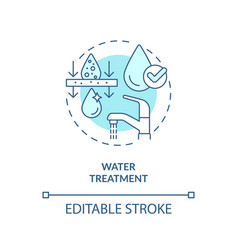 Water Treatment Turquoise Concept Icon