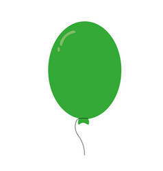 Green Balloon In A Flat Style Single Graphic