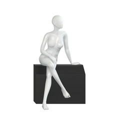 Sitting Female Mannequin Composition