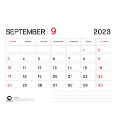 Calendar 2023 - September 2023 Year Planner