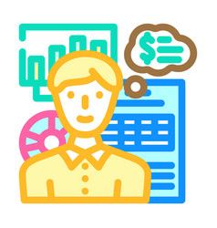 Financial Advisor Color Icon