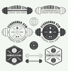 Set Of Gym Logo Labelsbadges And Elements In