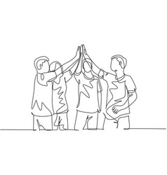 Business Meeting Deal Concept One Line Drawing