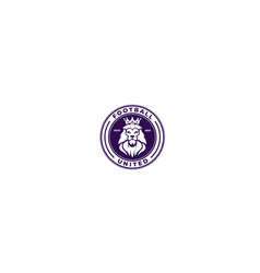 Football Lion United Logo Design Icon