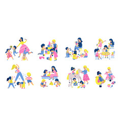 Kindergarten Teacher Kids Set