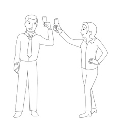 Man And Woman Clink Champagne Glass