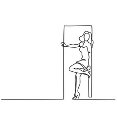 Woman Standing In Doorway