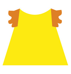 Yellow Blouse On A White Background