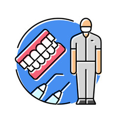 Dental Technician Mold Color Icon