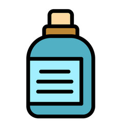 Dog Food Bottle Icon Color Outline