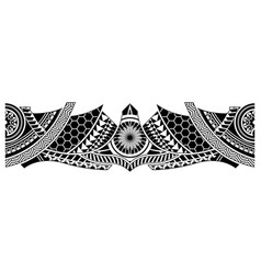 Abstract Polynesian Art Tattoo Border