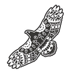 Eagle Bird Flying Mandala