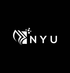 Nyu Credit Repair Accounting Logo Design On Black