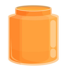 Peanut Butter Open Jar Icon Cartoon Bread