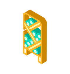 Rack Wine Isometric Icon