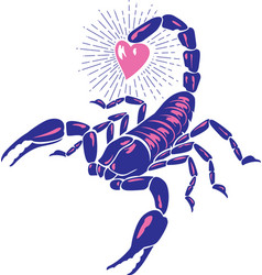 Scorpion Animal With Heart Color