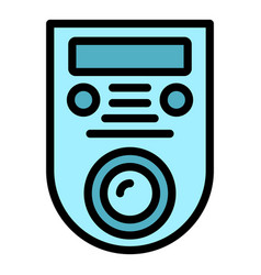 Video Intercom Access Icon Flat