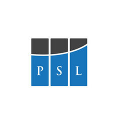 Psl Letter Logo Design On White Background