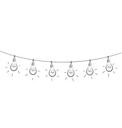 String Of Outdoor Lights Light Bulb Garland