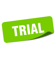 Trial Sticker Trial Label