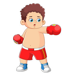 Young Boxer During Boxing Exercises