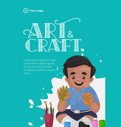 Flyer Design Of Art And Craft Template