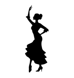 Spanish Flamenco Dancer Silhouette