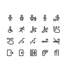 Wayfinding Line Icons