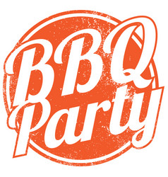 Bbq Party Stamp