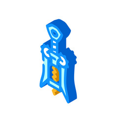 Corkscrew Hand Wine Isometric Icon