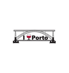 Portugal City Porto Horizontal Banner Lettering I