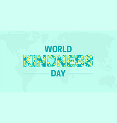 World Kindness Day Text Background With Flowers