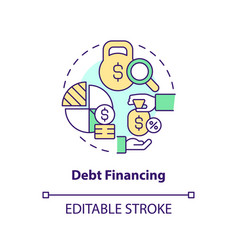 Debt Financing Concept Icon