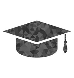 Graduation Cap Lowpoly Icon