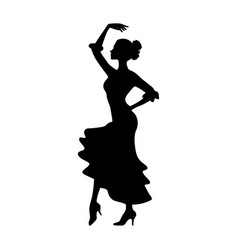 Woman Flamenco Dancer Silhouette