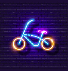 Bicycle Neon Sign Electric Bike Glowing Icon