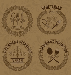 Food design over beige background Royalty Free Vector Image