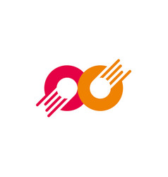 Motion Doughnut Colorful Logo