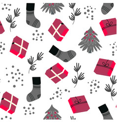 Seamless Christmas Cozy Winter New Year Pattern